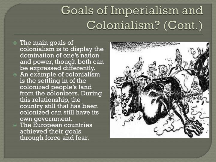 what was the main economic goal of european imperialists in africa?