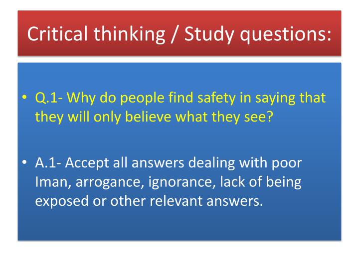 Critical thinking and problem solving skills essay