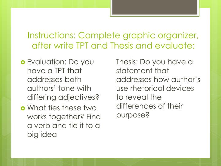 Rhetorical analysis essay pwerpoint