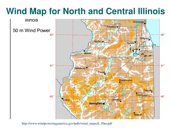 Wind Farms In Illinois Map Map