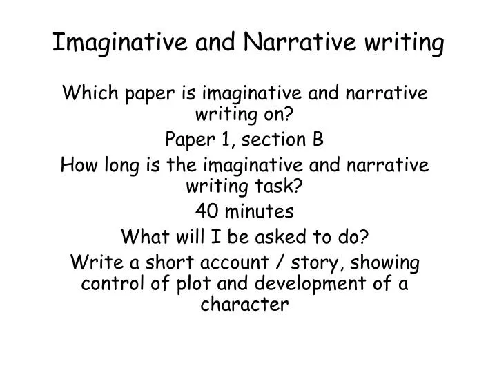 How To Write A Good Narrative Essay