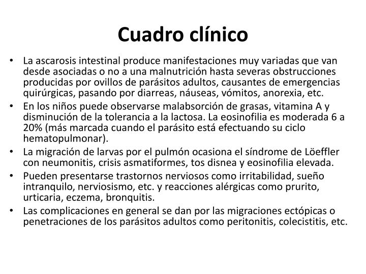 cuadro cl nico ppt nematodiosis intestinales powerpoint presentation cuadro cl nico ppt nematodiosis intestinales powerpoint presentation