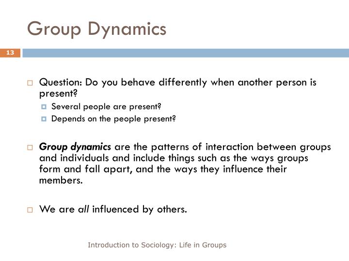 group dynamics in organizations Group dynamics in organizational behavior a group is defined as a number of individuals who come together to achieve a particular task or goal group dynamics refers. group dynamics in organizations Group dynamics in organizational behavior a group is defined as a number of individuals who come together to achieve a particular task or goal group dynamics refers.