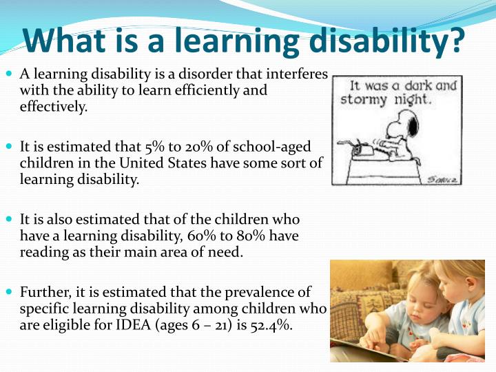 PPT Specific Learning Disabilities Group Presentation PowerPoint 