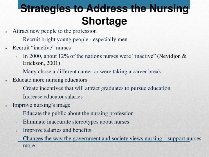 Nursing Shortage Essay