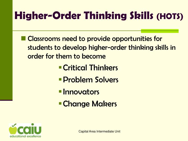 higher order thinking skills for critical thinking higher order thinking skills for critical thinking