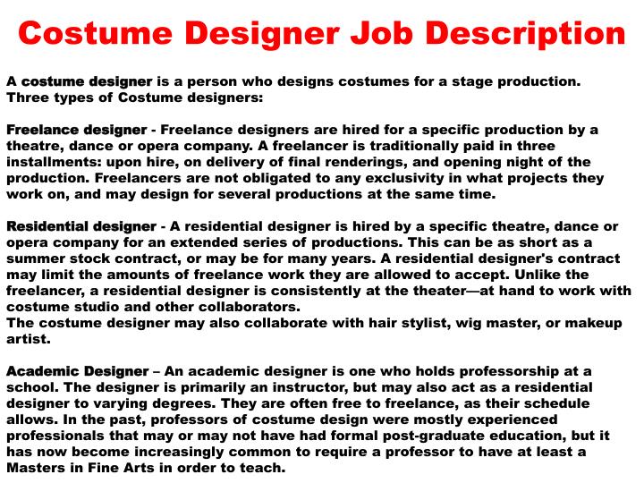 production designer job description production designer job description