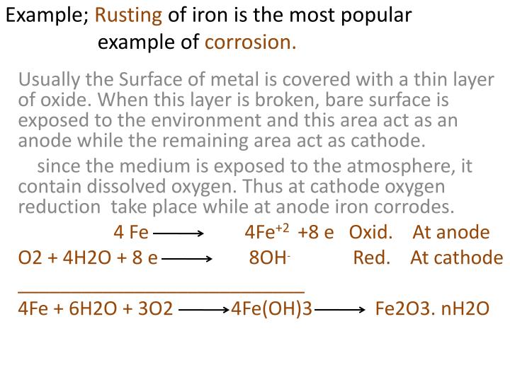 PPT Introduction of Corrosion Facts about Corrosion Causes of