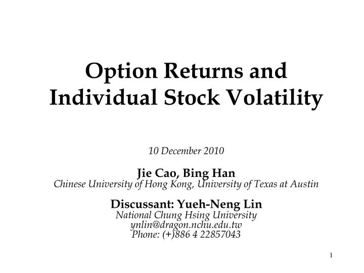 Real options volatility and stock returns