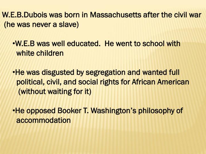 booker t washingtons attitude towards the education for the african americans Booker t washington’s persona tends to remind us of dr martin luther king jr by being less threatening to whites than alternative philosophies allowed, both washington and king could appeal to both african-americans and moderate whites thus straddling the racial divide and significantly increasing their influence. booker t washingtons attitude towards the education for the african americans Booker t washington’s persona tends to remind us of dr martin luther king jr by being less threatening to whites than alternative philosophies allowed, both washington and king could appeal to both african-americans and moderate whites thus straddling the racial divide and significantly increasing their influence.