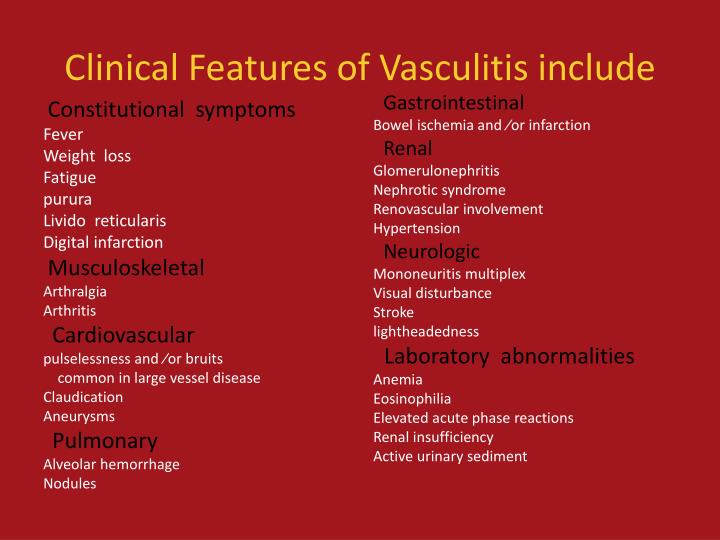 PPT Vasculitis PowerPoint Presentation ID2136811