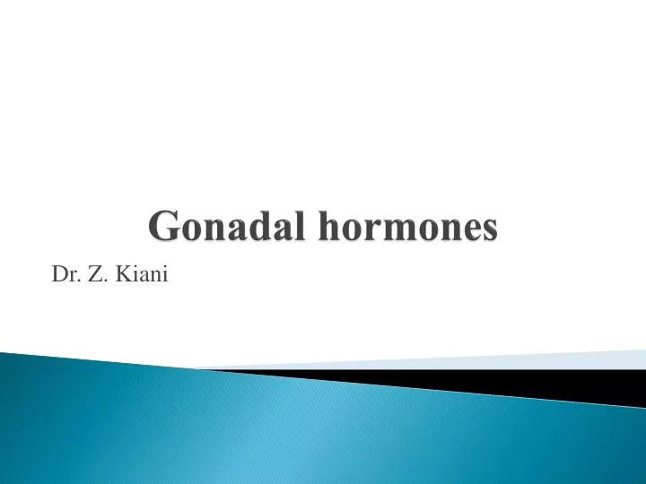 Gonadal hormones PowerPoint Presentation Biology Diagrams