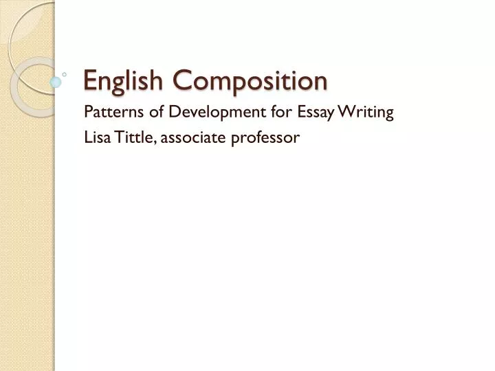 English Composition Essay Examples