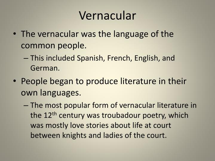 vernacular language essay vernacular language essay