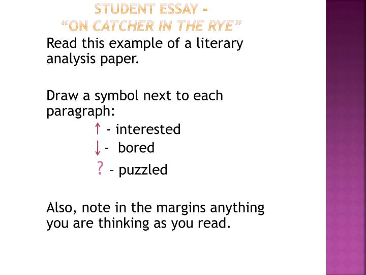 an analysis of a catcher in the rye an analysis of a catcher in the rye
