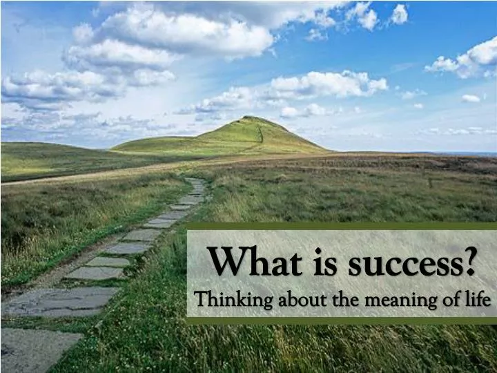 what is succcess what is succcess