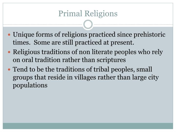 primal religions primal religions