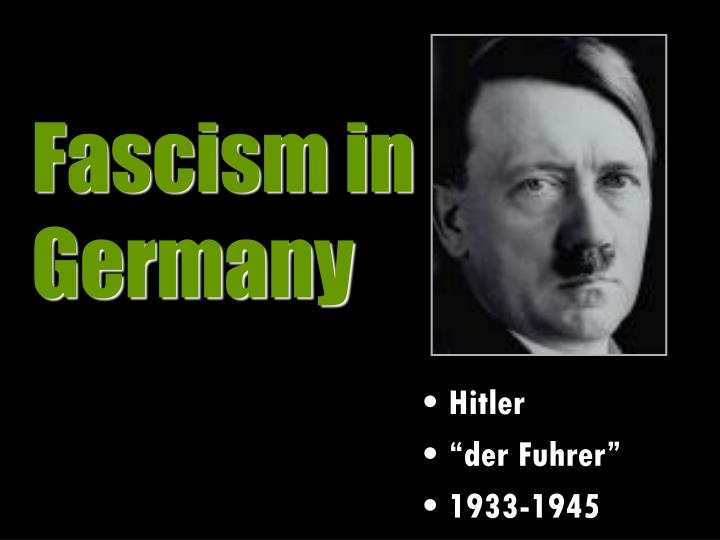 fascism in germany During the 1920's and early 1930's, germany was unstable socially economically and politically the government was very often in a state of confusion the population was disappointed and scared, as the great wall street stock market crash of 1923 pushed the economy to a collapse before the people . fascism in germany During the 1920's and early 1930's, germany was unstable socially economically and politically the government was very often in a state of confusion the population was disappointed and scared, as the great wall street stock market crash of 1923 pushed the economy to a collapse before the people .