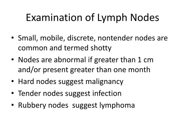 shotty lymph nodes
