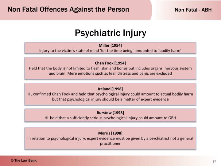 PPT Non Fatal Offences Against the Person PowerPoint Presentation