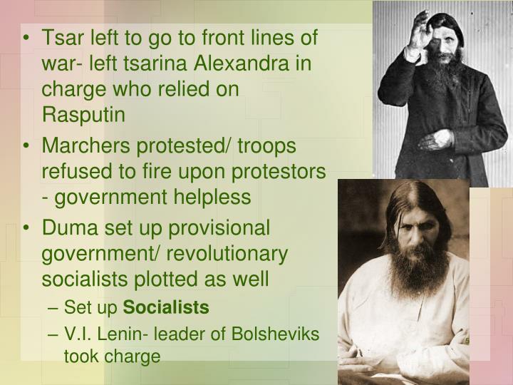 downfall of the provisional government and the rise of bolsheviks The bolshevik revolution of 1917 provisional governmaent and bolshevikswith vladamir lenin at the head of the bolsheviks, the provisional government was struggling to stay the stronghold of russia there a group of red soldiers murdered the whole family so lenin could rise in power. downfall of the provisional government and the rise of bolsheviks The bolshevik revolution of 1917 provisional governmaent and bolshevikswith vladamir lenin at the head of the bolsheviks, the provisional government was struggling to stay the stronghold of russia there a group of red soldiers murdered the whole family so lenin could rise in power.