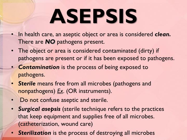 asepsis definition asepsis definition