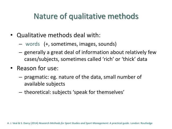 The Nature of Qualitative Studies