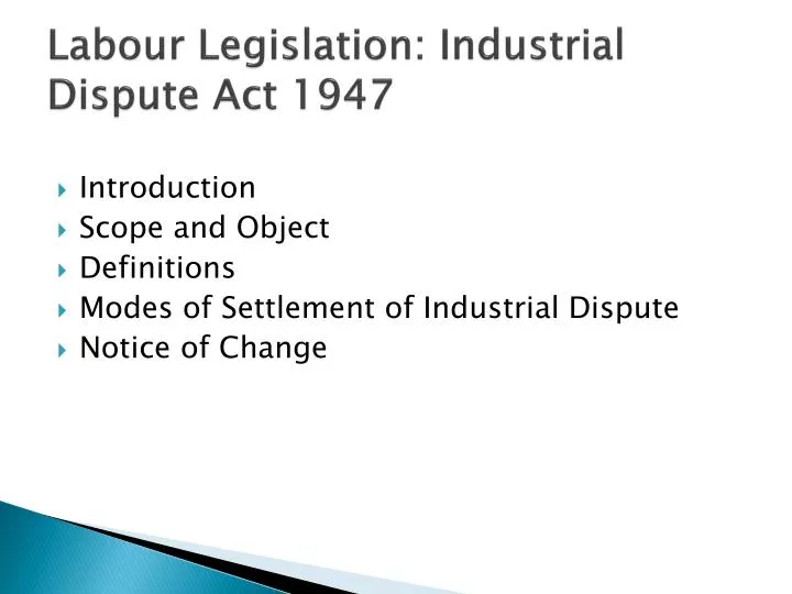 the original industrial disputes act essay the original industrial disputes act essay