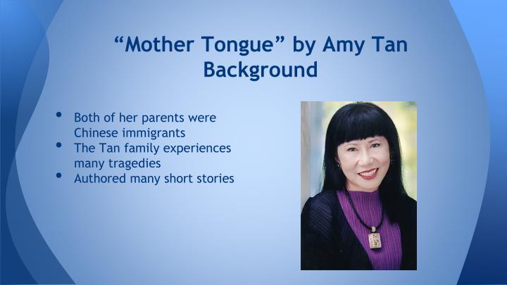 Mother Tongue Amy Tan Full Text