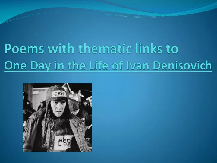 an analysis of a day in the life of ivan denisovich One day in the life of ivan denisovich ivan ivan a day in the life of ivan denisovitch: an analysis having experienced the ruthlessness and cruelty of life in. an analysis of a day in the life of ivan denisovich One day in the life of ivan denisovich ivan ivan a day in the life of ivan denisovitch: an analysis having experienced the ruthlessness and cruelty of life in.