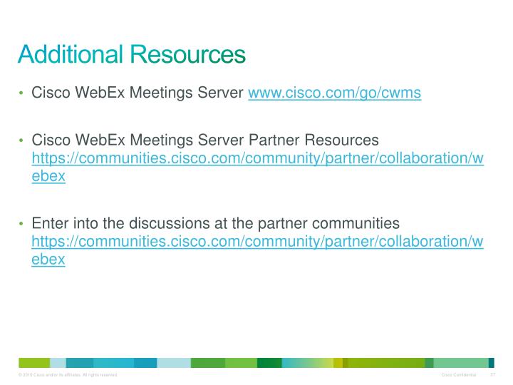 PPT - Cisco WebEx Meetings Server Update PowerPoint Presentation - ID