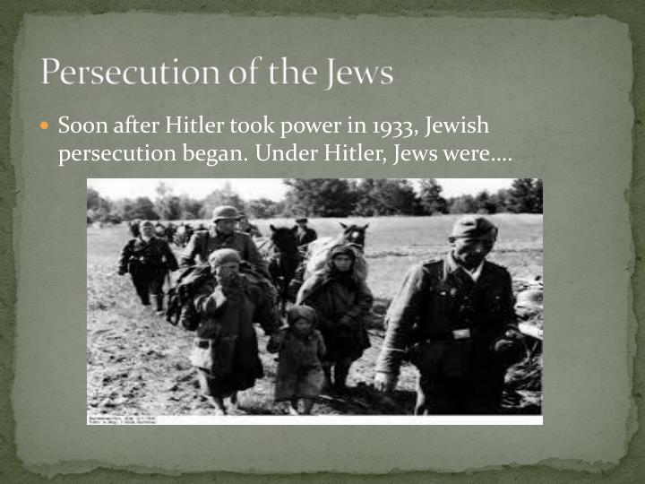 The Oppression Of Jews