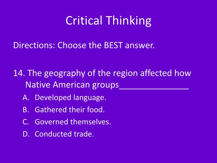 awakening critical thinking