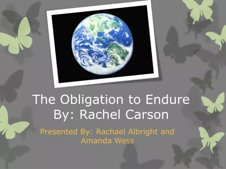the obligation to endure by rachel carson rhetorical analysis the obligation to endure by rachel carson rhetorical analysis