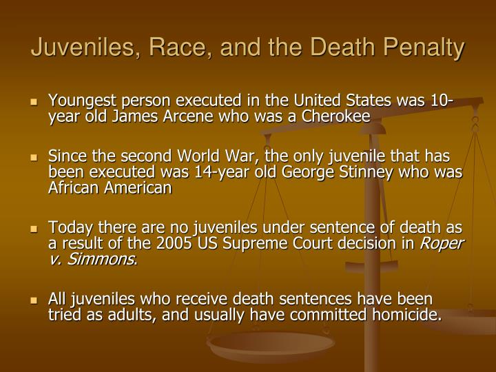 juveniles and the death penalty essays juveniles and the death penalty essays
