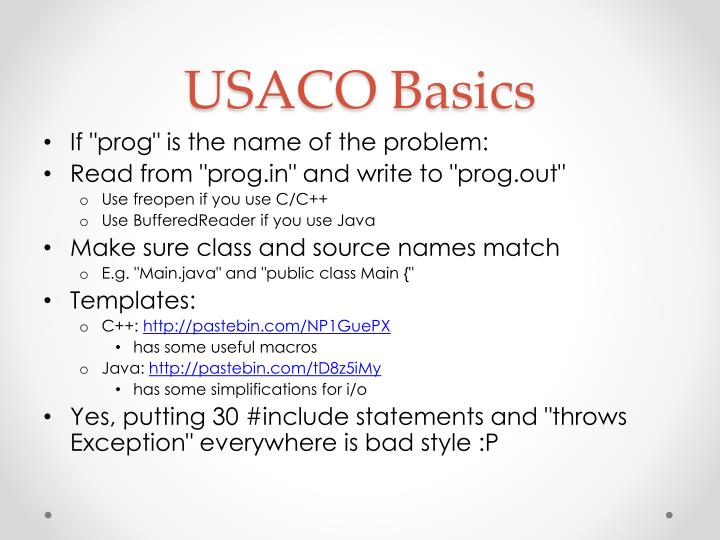 PPT Intro to USACO Strategy PowerPoint Presentation ID2291421 PPT Intro to USACO Strategy PowerPoint Presentation ID2291421