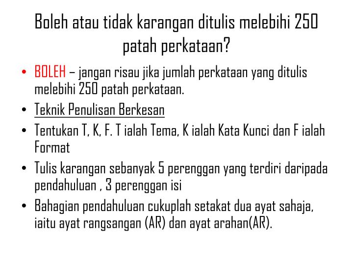 PPT - Ceramah Teknik Menjawab Soalan Bahasa Melayu SPM 
