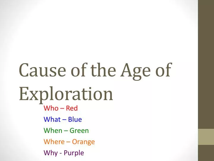 causes of the age of exploration essay causes of the age of exploration essay