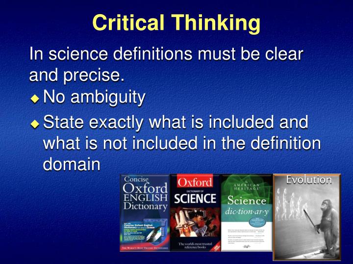 Critical Thinking Science