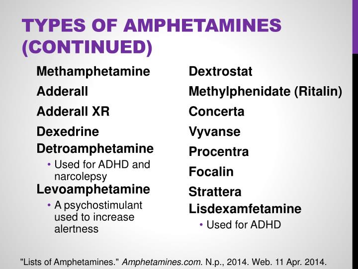 amphetamine list amphetamine list