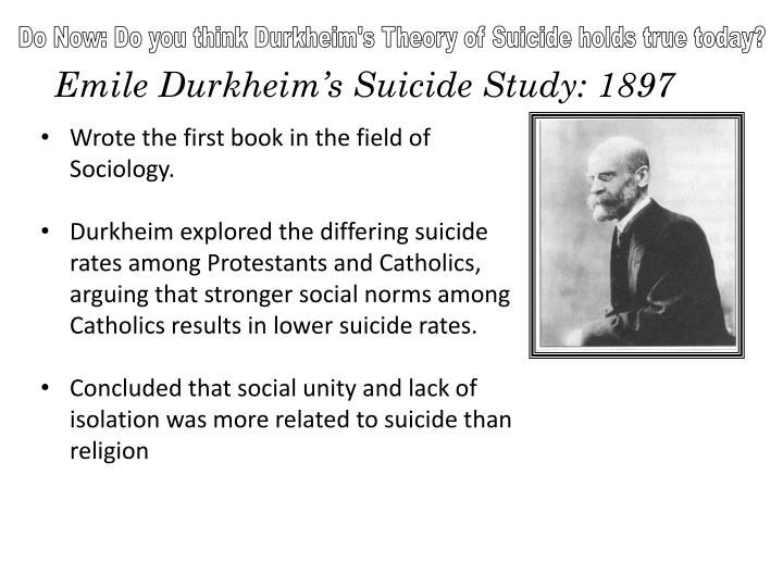 durkheims study of suicide Durkheim’s attempt to provide an empirical study of suicide must be measured against the criteria that he sets out in rules. durkheims study of suicide Durkheim’s attempt to provide an empirical study of suicide must be measured against the criteria that he sets out in rules.