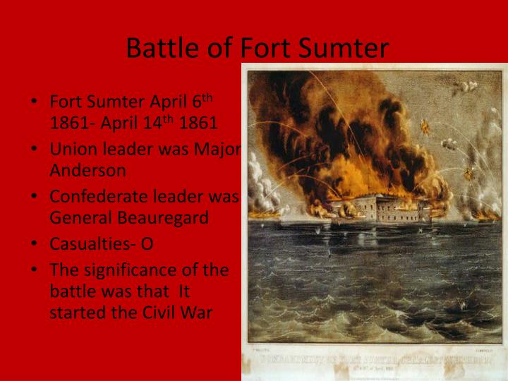 Battle of fort sumter casualties