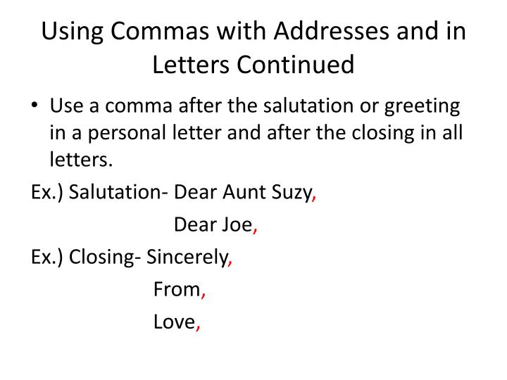 PPT - Using Commas With Parenthetical Expressions PowerPoint