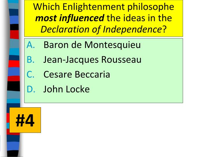 what were the enlightenment ideas in the declaration of independence