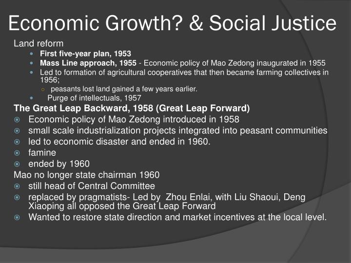 essay on economic development and social justice