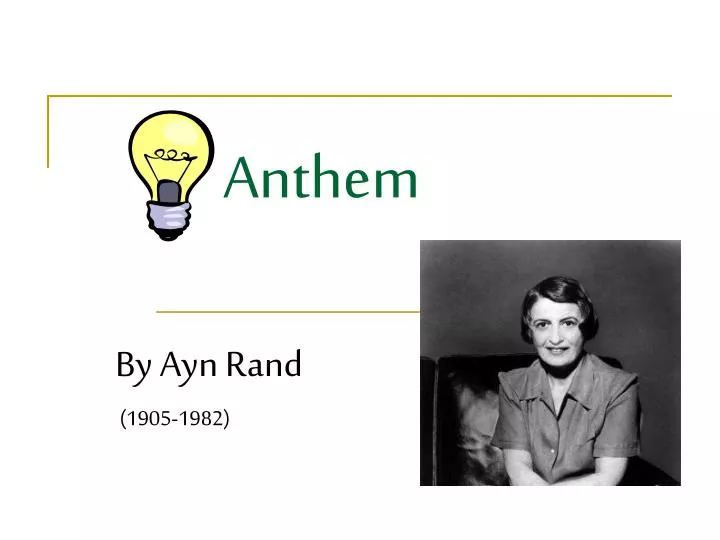 anthem essay examples