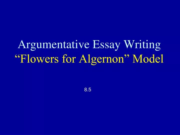 an essay in flowers for algernon an essay in flowers for algernon