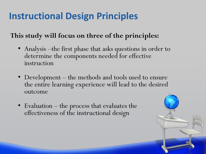 instructional design principles