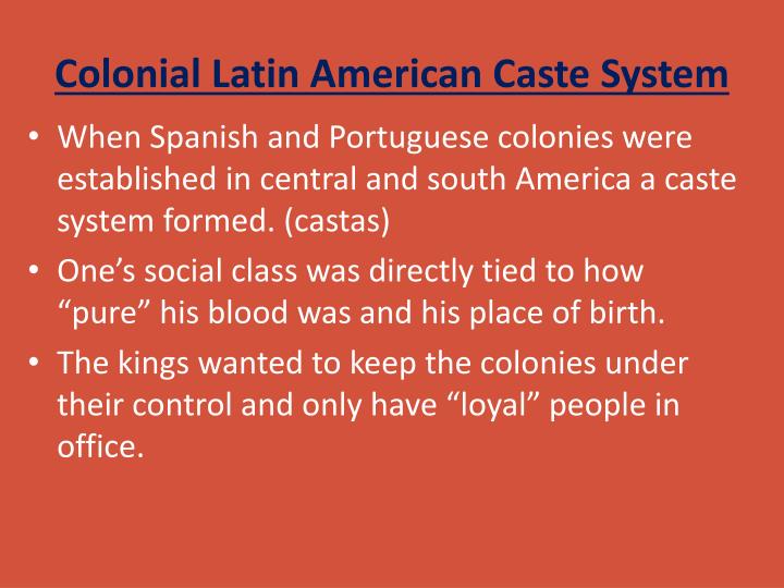 Get The Class System In Spanish America PNG