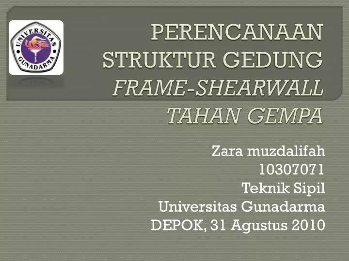 Perencanaan Struktur Gedung Tahan Gempa Bumi Imagesee